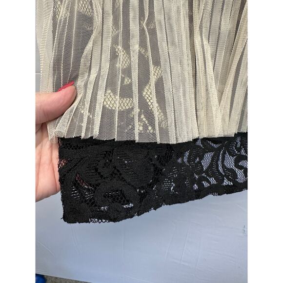 Ryu Velvet Mesh Pleated Mini Dress S | Coquette Fairygrunge Y2K Indie - Picture 3 of 11